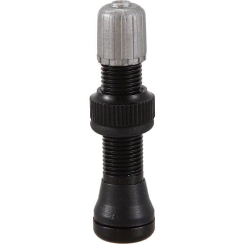 Tubeless Valve Bicycle Valve for Road MTB Bicycle Tubeless Tires Brass Core Alloy Stem Tubeless Sealant Compatible Black