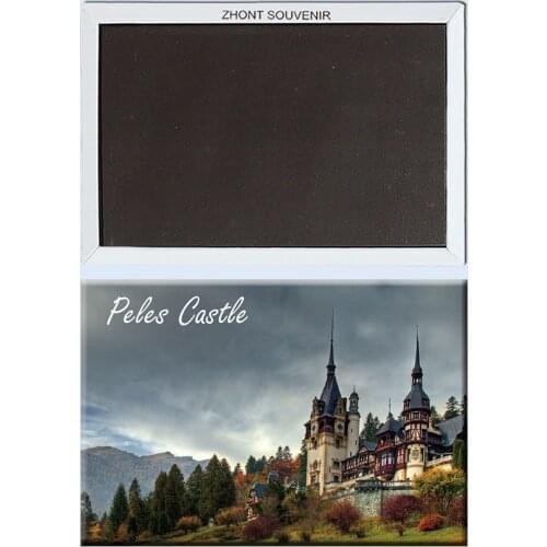 Bucharest, Romania.Peles Castle 22371 Souvenirs of Worldwide Tourist; gifts for friends. Home Furnishing decoration.Magnet