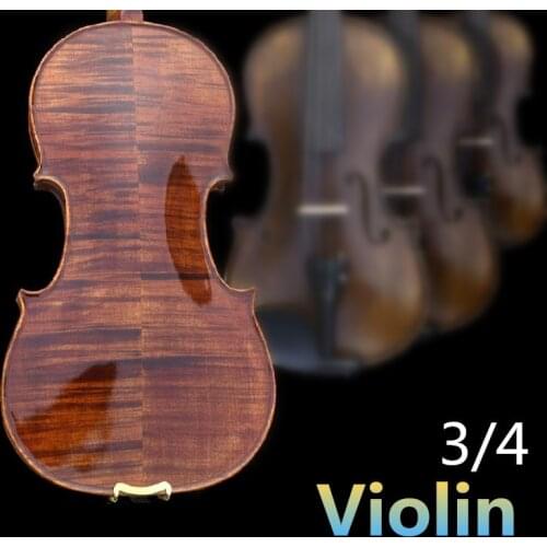 3/4 Spruce violin handcraft violino Musical Instruments with violin rosin case