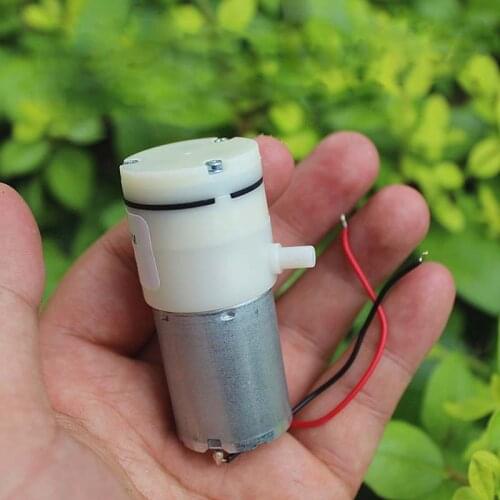 DC 3-6V Micro Air Pump Small Micro Mini 370 Motor Oxygen Vacuum Breast Diaphragm Pump Low Noise Aquarium Medical Fish Tank DIY