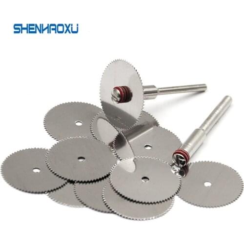 16mm~31mm Wood Saw Blade Disc Circular Saw Blade 11Pcs Set Rod Dremel Rotary Cutting Dremel Metal Cutter Power Tool Wood Cutting
