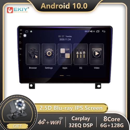 EKIY 8 Core 6+128G Android 10 For Opel Astra H 2006-2014 Car Radio Multimedia Blu-ray IPS Screen Navigation GPS Stereo no 2din