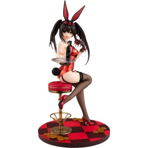 26Cm Date A Live Sexy Bunny Girl Tokisaki Kurumi Anime Action Figure Peripherals Japanese Pvc Model Tabletop Toys Ornaments New