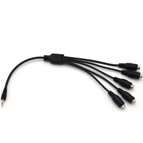 Electric Shock Cable Device Accessories Sex Toys One Drag Five Cable For Medical Themed Electro Shock Wire For Medical Sex Toys