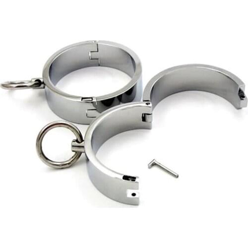 Fetish Slave BDSM Bondage Adult Sex Toys For Couples Sex Products Metal Ankle Wrist Cuff Handcuff Restraints BDSM Sex Toys