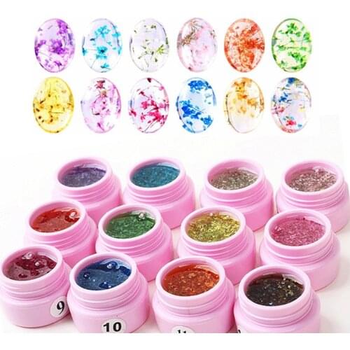 8ml Real Dried Flower Uv Gel Nail Polish Art Designs Manicure Hybrid Varnish Soak Off Led Esmaltes Permanentes De