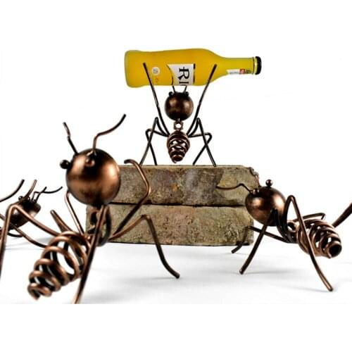 Creative little ant wine rack beer cocktail decoration living room dining room interior decoration