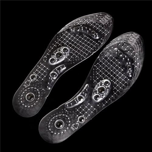 1Pair 27cm Magnetic Acupoint Magnetotherapy Pad Massage Insoles Breathable Shoes Pad Shoes Soles Inserts
