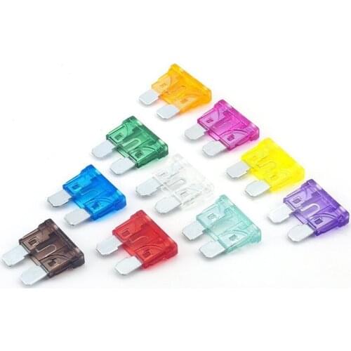 110 pcs/lot Mini Blade Fuse Assortment Auto Car Motorcycle SUV FUSES Kit FUSE BOX 2-35 AMP Insurance