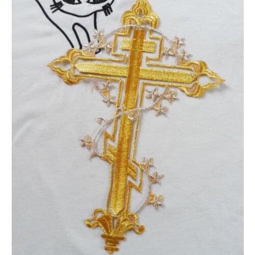 28*20 cm DIY clothing ironing gum paste flowers cheongsam stage clothes costume cross gold and silver cloth paste Patch stickers