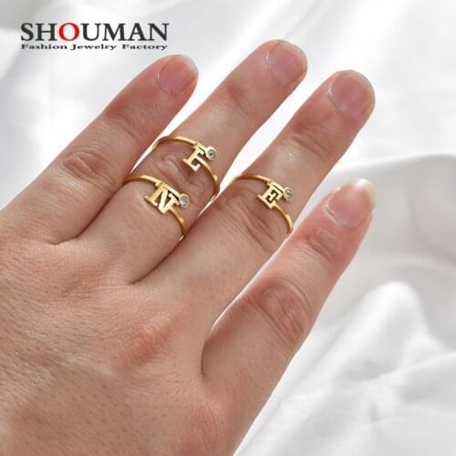 SHOUMAN Rings With Crystals