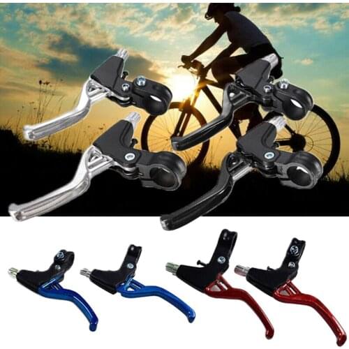 1Pair Aluminum Alloy Bicycle Brake Lever Replacements Cycling Parts Mountain Bike Handle Parts V Brake Road Bike Accessories