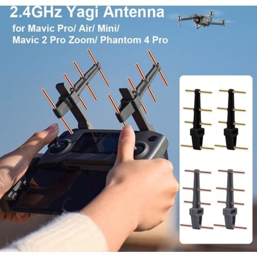 2.4Ghz Remote Control Signal Booster Yagi Antenna for Mavic 2 Zoom Mavic Pro Mini Air Phantom 4 Pro Drone Signal Range Extender