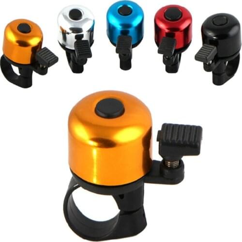 Cycling Bicycle Handlebar Bell Horn Metal Ring Black Bike Sound Alarm Bicycle riding Outdoor Protective Bell alloy warning