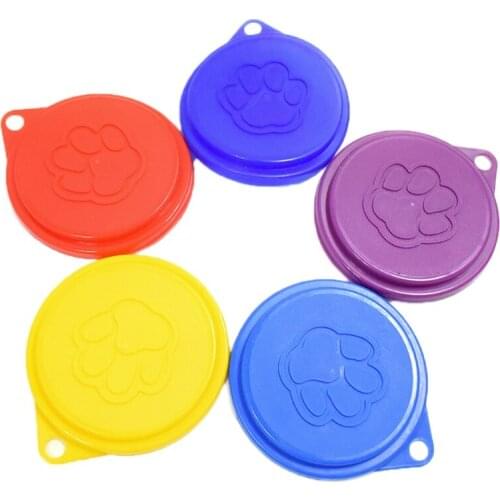 Dog Storage Top Cap Food Can Tin Cover Lid Pet Cat Puppy Food Can Reusable