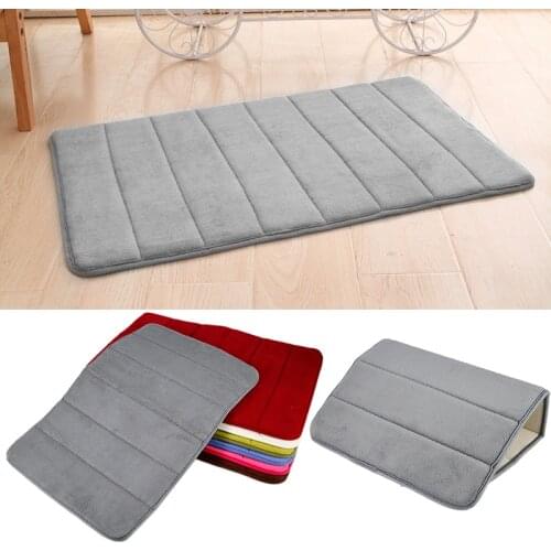 Water Absorption Rug Bathroom Mat Shaggy Memory Foam Bath Mat Kitchen Door Floor Mat Carpet For Toilet Non Slip