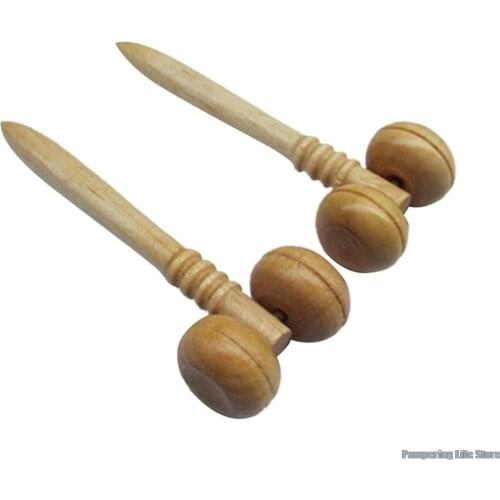 Wooden Face Roller Eye Health Care Massager Primary Wood Color Relaxing Neck Chin Slimming Face-lift Massage Tool High Quality