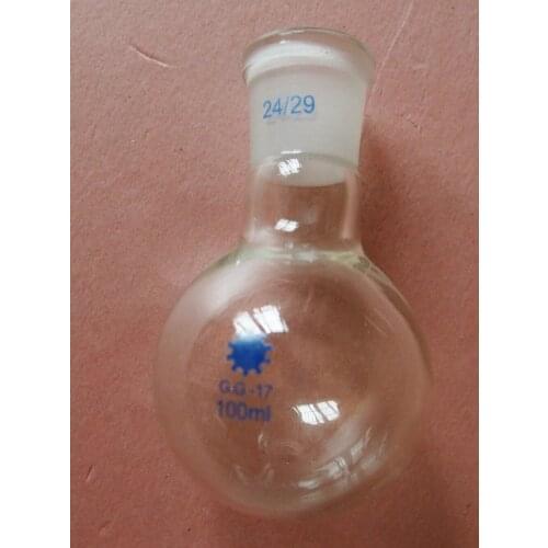 100ml,24/29,1-nECK,Round bottom Glass flask,Single Neck,Lab Boiling Bottle