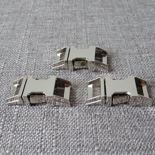 50Pcs 10mm Metal Buckle Hardware For Backpack Dog Cat Pet Collar Paracord Necklace Bracelet Garment Sewing DIY Accessory Clasp