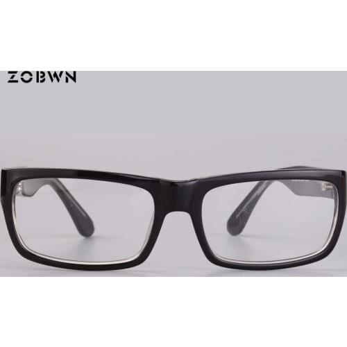 Business gentleman eyeglasses man очки can put anti blue lens and reading lens Rectangle очки с диоптриями full rim nerd frames
