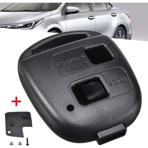 For Toyota Yaris Corolla Celica Prius Land Cruiser 1pc Remote Key Shell Case Pad Mirco Switch Fob 2 Button
