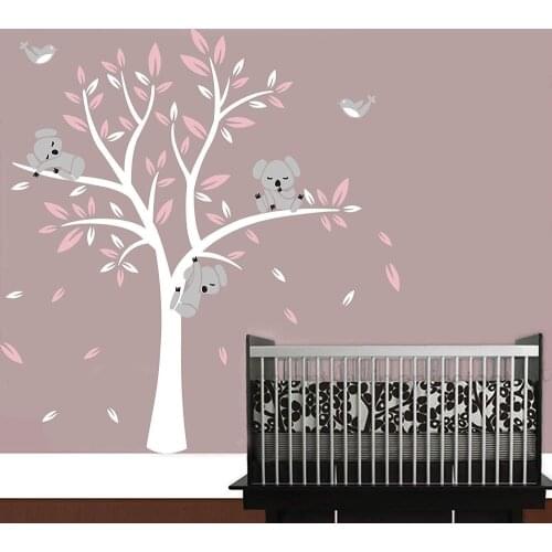 Koala Removable Wall Sticker Children House Decoration Living Room Bedroom Sofa Background Wall Decals Nursery Decor Wallpaper