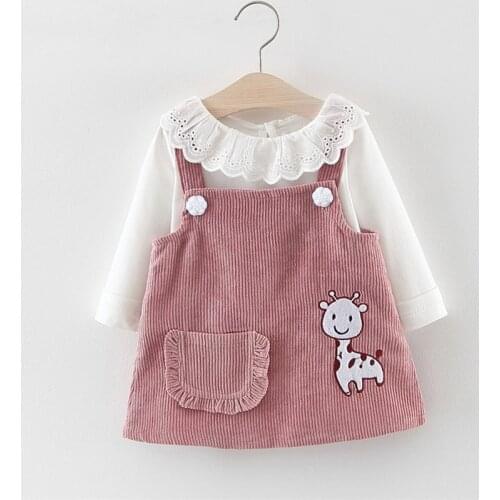 New Baby Clothes 2021 Summer Childrens Pink Sling Christmas Dress Cute A-type Princess dress Newborn Girl Party Clothing