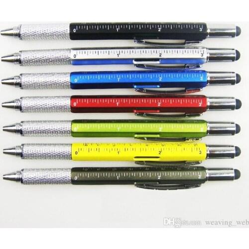 New Arrival Tool Ballpoint Pen Screwdriver Ruler Spirit Level With A Top And Scale Multifunction Metal Plastic Pen