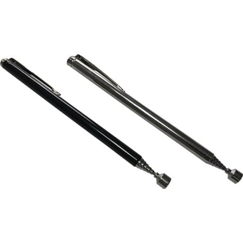 2PCS Mini Portable Telescopic Tool Magnetic Extendable Pickup Rod Stick 7sections Stainless Steel Pen Clip Handy Accessories