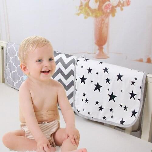 Newborn Baby Portable Waterproof 60X37cm Changing Mat Infant Foldable Travel Diaper Nappy Liners Pad