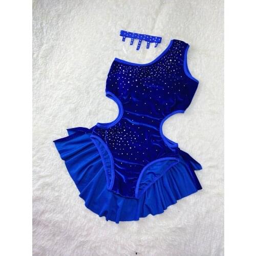 Sexy Adult Women Pole Dancing Costume Red/Black Crystals Velvet Bodysuit Nightclub Bar DJ Stage Wear Team Performance