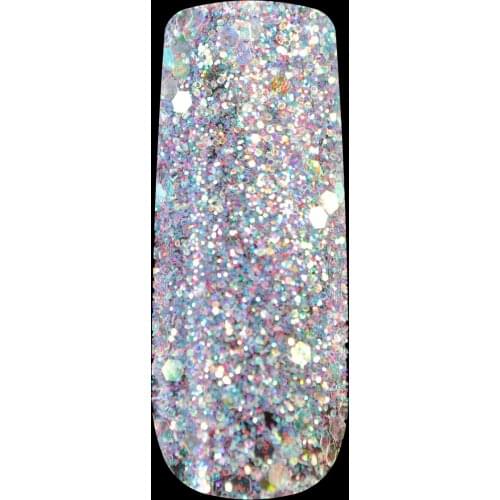 Hexagonal Fish Scales Sequins Light Purple Hot Pink Rainbow Colorful Design Nails Art Glitter Powder Mix Size for Lady DIY 285