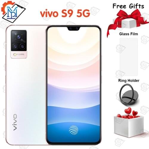 New Original Vivo S9 5G Mobile Phone 6.44 Inch AMOLED 8G+128G MTK 1100 Android 11 Fast Charging 33W Camera 64MP NFC Smartphone