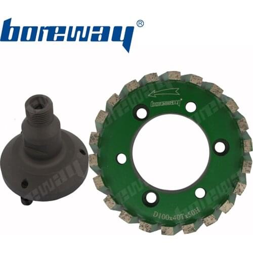 Boreway Supply A Set Of D100x40Tx50H Diamond Gauging Stubbing Wheel With 75mm Alex Wheel On CNC Machine Free Shipping