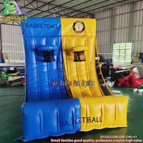 Inflatable Basketball Double Hoops Throwing Sport