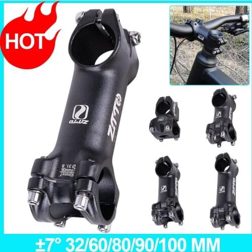 Bike Stem 31.8mm*32/60/80/90/100mm 7 Degree Aluminum Alloy Lightweight Handlebar Stem for XC AM MTB Bicycle Parts