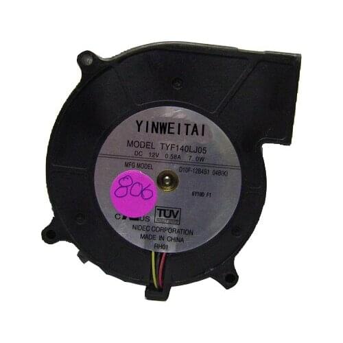 FAN FOR TYF140LJ05 D10F-12B4S1 04B00 turbine centrifugal blower 10CM 12V 7.0W projector fan