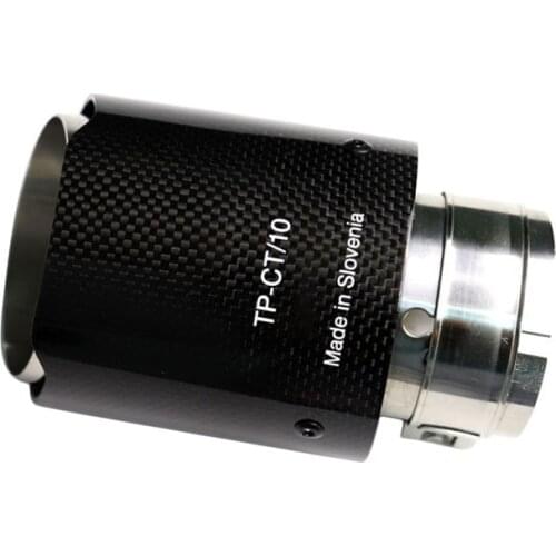 Carbon Fiber Exhaust Pipe Muffler End Tip 54mm Inlet 89mm Outlet for BMW Benz Audi VW Universal Car Styling