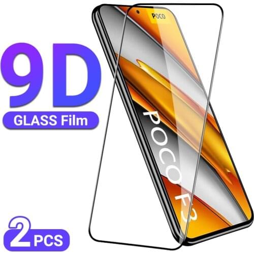 Tempered Glass For Xiaomi Poco F3 Screen Protector For Xiaomi Poco X3 Pro Full Glass Poco M3 F2 Pro X3 NFC Film PocoF3 PocoX F 3