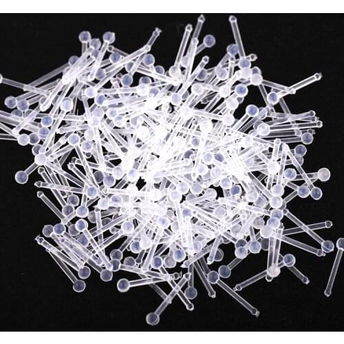 1Pcs The Latest Fashion In Europe and The Transparent Invisible Nose Stud Earrings