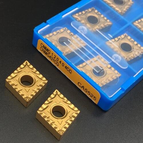 10pcs Lathe tool CNMG120404 CQ CA5525 High quality external turning tool Carbide insert CNMG120404 milling insert CQ