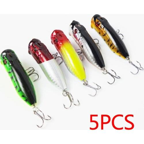 Fishing Lures 5pcs Bait Reusable Bass Trout Shad Tackle Spinner Sea Fluke Saltwater Bream Random Color Artificial Bait