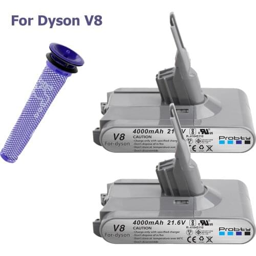 4000mAh 21.6V Battery For Dyson V8 Battery for Dyson V8 Absolute /Fluffy/Animal/ Li-ion Vacuum Cleaner rechargeable Battery