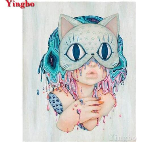 DIY Diamond Embroidery Cartoon girl Cross Stitch 5D Diamond Painting Rhinestones Diamond Mosaic Full Square round Diamond art