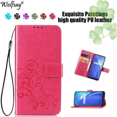 For Cover Oppo Realme 6S Case Luxury Flip Magnetic Leather Phone Bag Case For Oppo Realme 6S Cover Oppo Realme 6S 6 S Cover Book