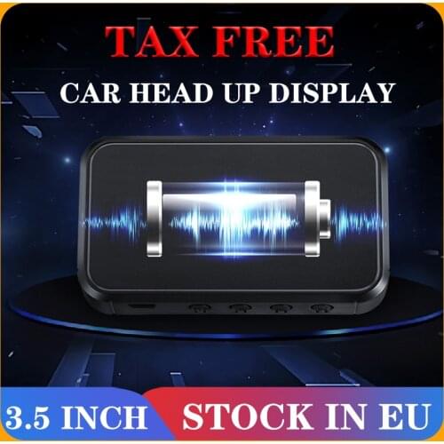 HUD Head Up Display M15 OBD Car Water Temperature Digital Display Fuel Consumption GPS Display Speed Projector Gauge