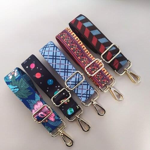 HJKL Bag Handle Bag Strap For Women Removable good Shoulder Rainbow Handbag Accessories Cross Body Messenger Nylon Bag Straps