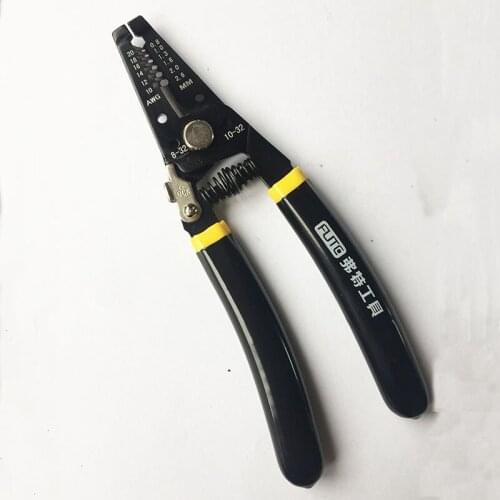 7 Inch Cable Wire Stripper Cutter Crimper Automatic Multifunctional Crimping Stripping Curved Handle Plier Tools