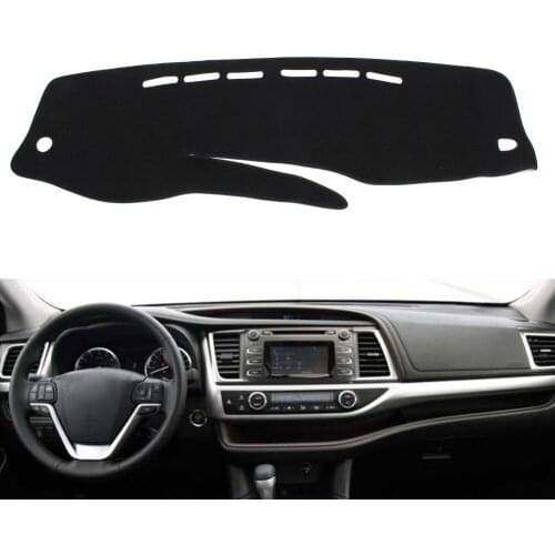 Car Dash Mat Dashboard Cover Dashmat For Toyota Highlander 2014-2018 LHD