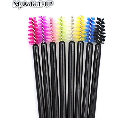 150pcs Mini Eyelashes Brush For Eyelash Extension Combing eyelash Disposable Eyebrow Brush Mascara Applicator Wand Makeup brush